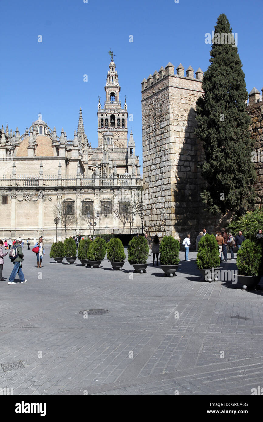 Catedral de Sevilla Foto de stock