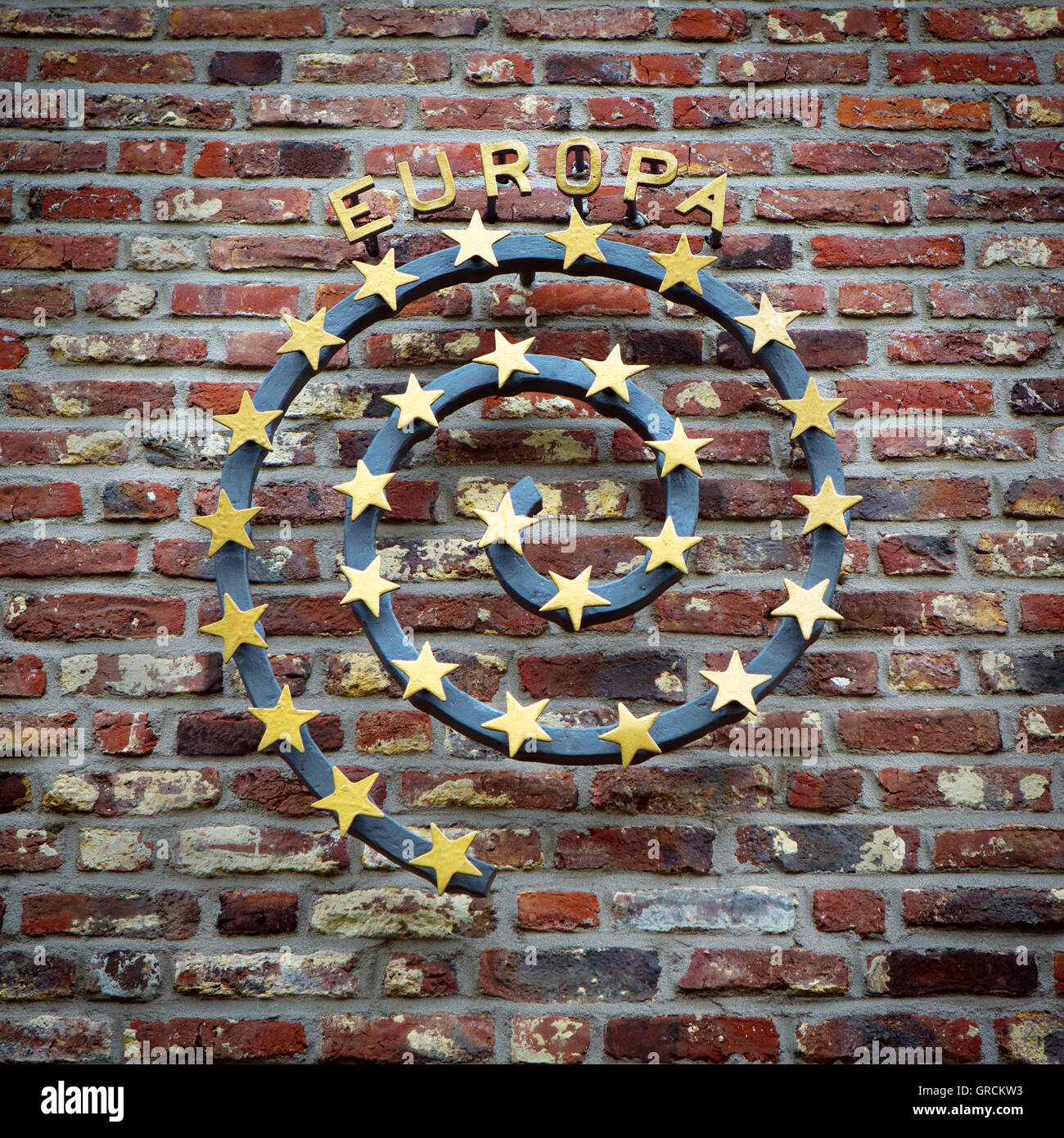 Helicoidal de la representación de los Estados miembros de la UE, Europa Foto de stock