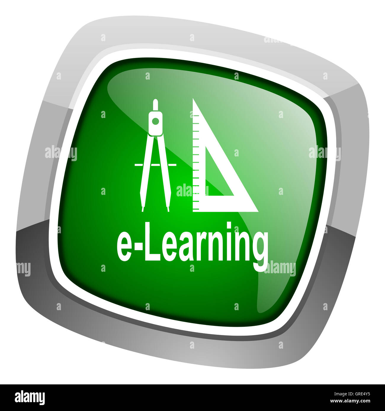 icono de e-learning Foto de stock