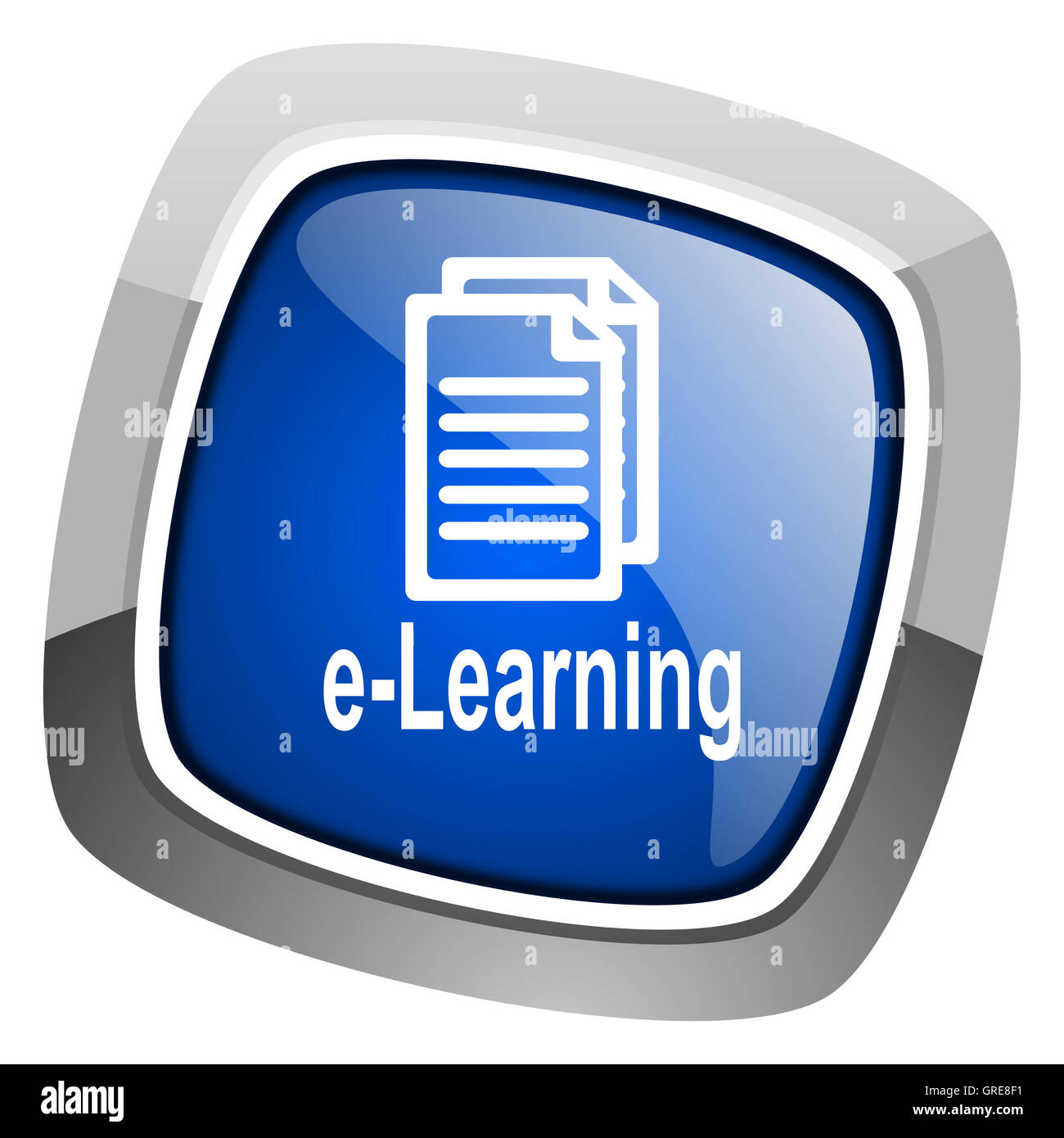 icono de e-learning Foto de stock