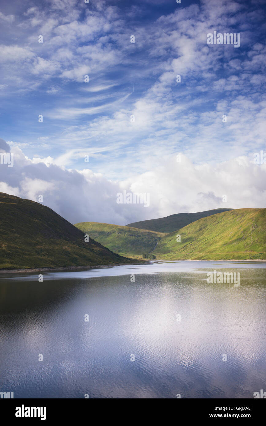 Depósito Megget Megget valle y montañas. Scottish Borders. Escocia Foto de stock