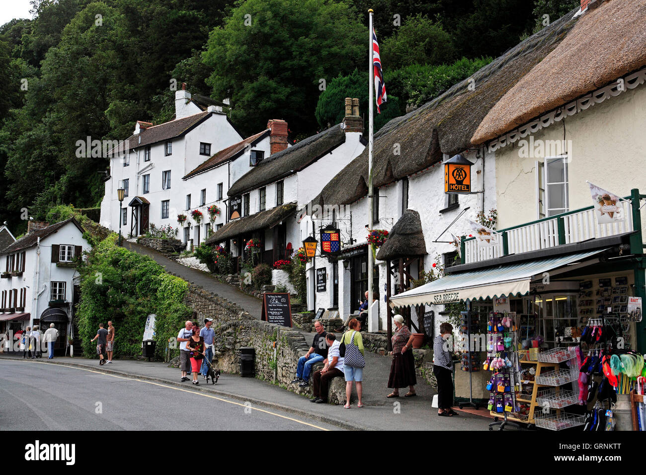 Mars Hill, Lynmouth, Devon Foto de stock