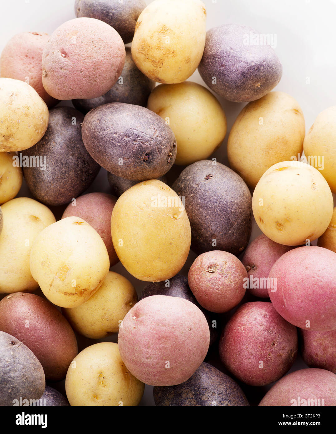 Las materias de jaramugos de patatas ,cerca de fondo Foto de stock