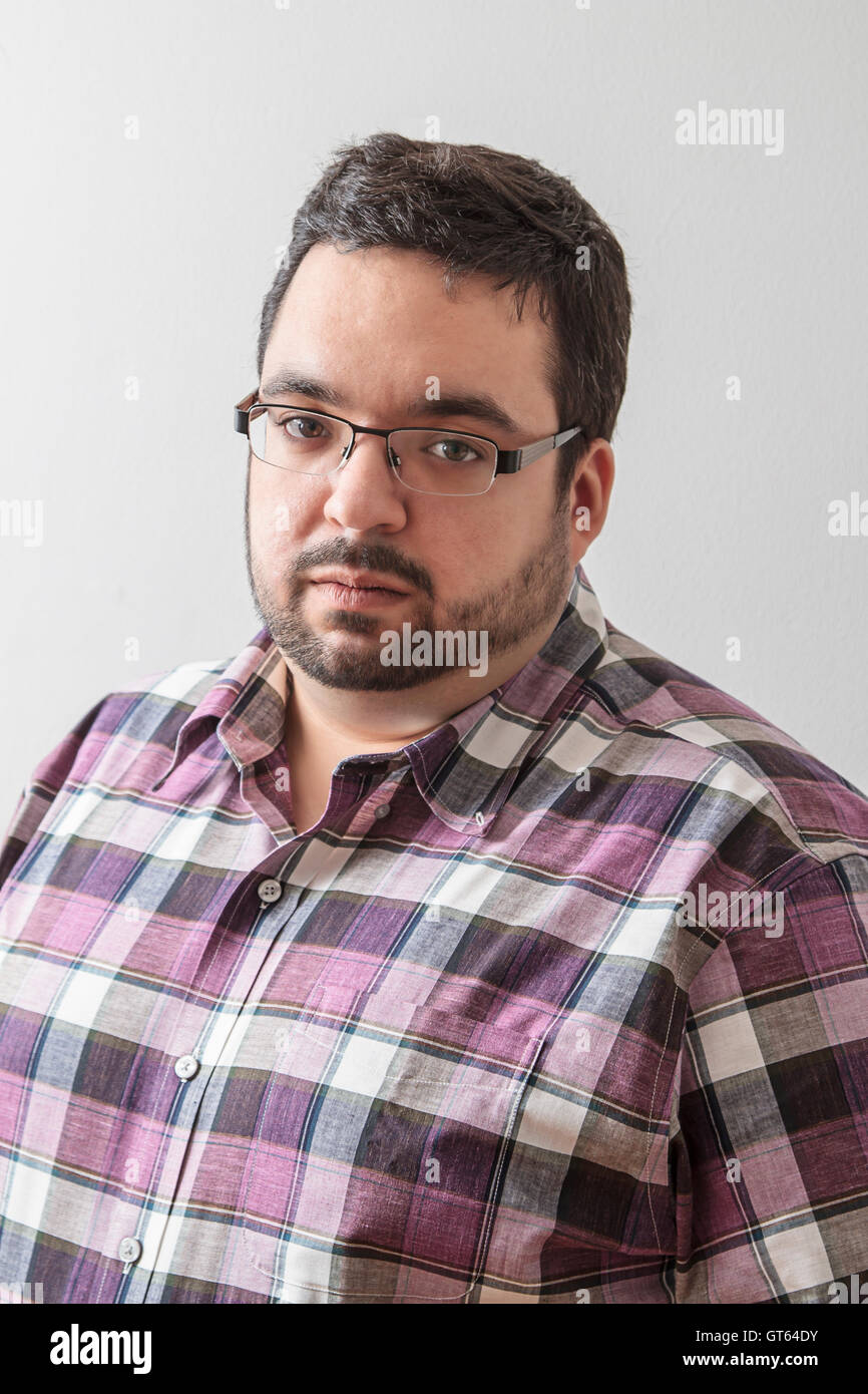 Hombre con sobrepeso Foto de stock