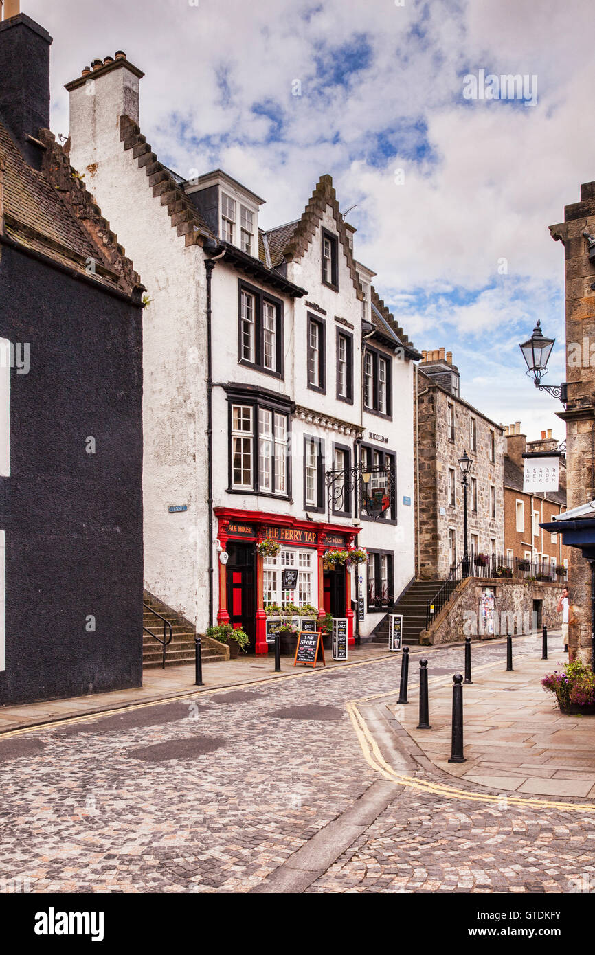 High Street, Queensferry, Lothian, Escocia, Reino Unido Foto de stock
