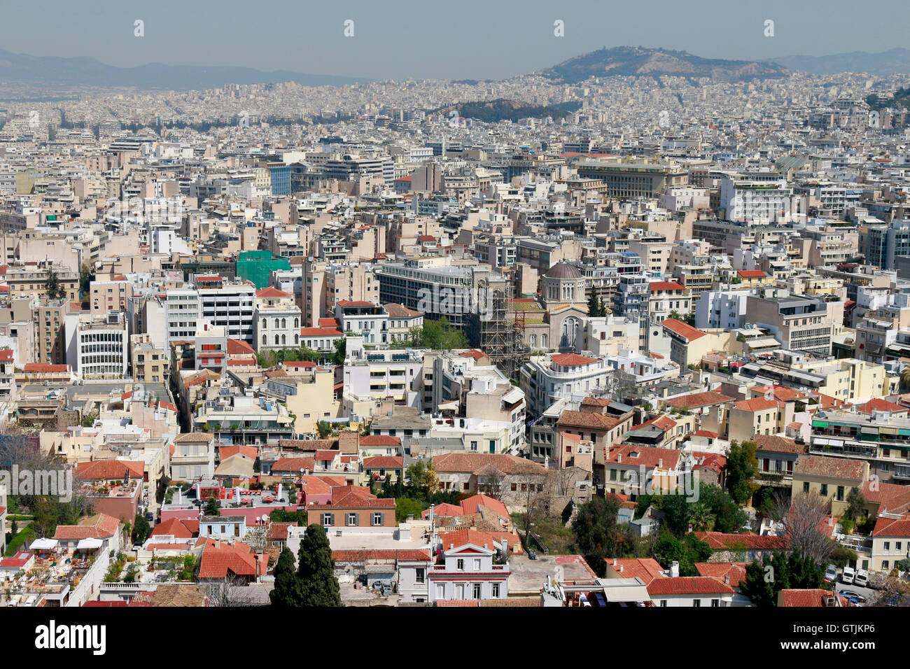 Skyline: Athen, Griechenland. Foto de stock