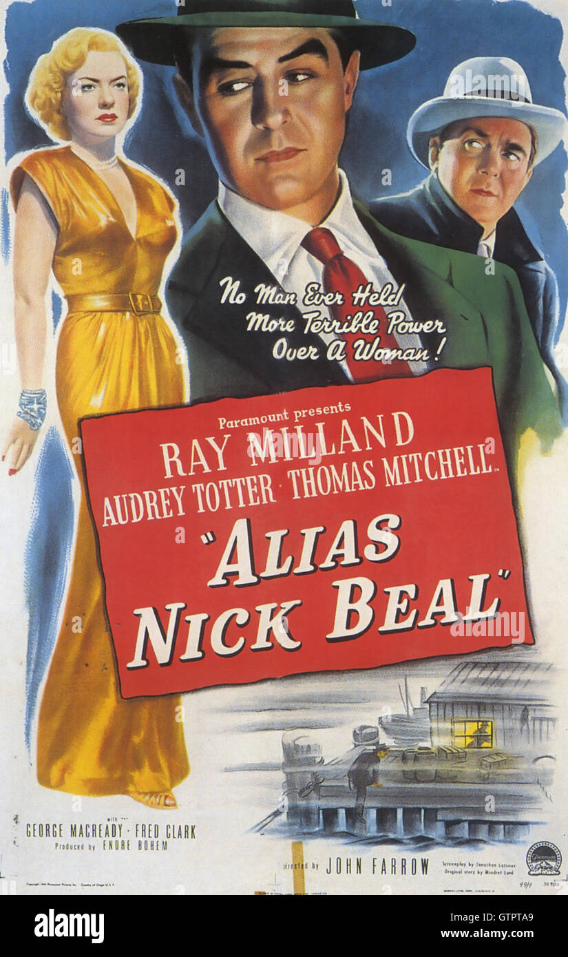 ALIAS NICK BEAL 1949 Paramount film con Audrey Totter y Ray Milland  Fotografía de stock - Alamy