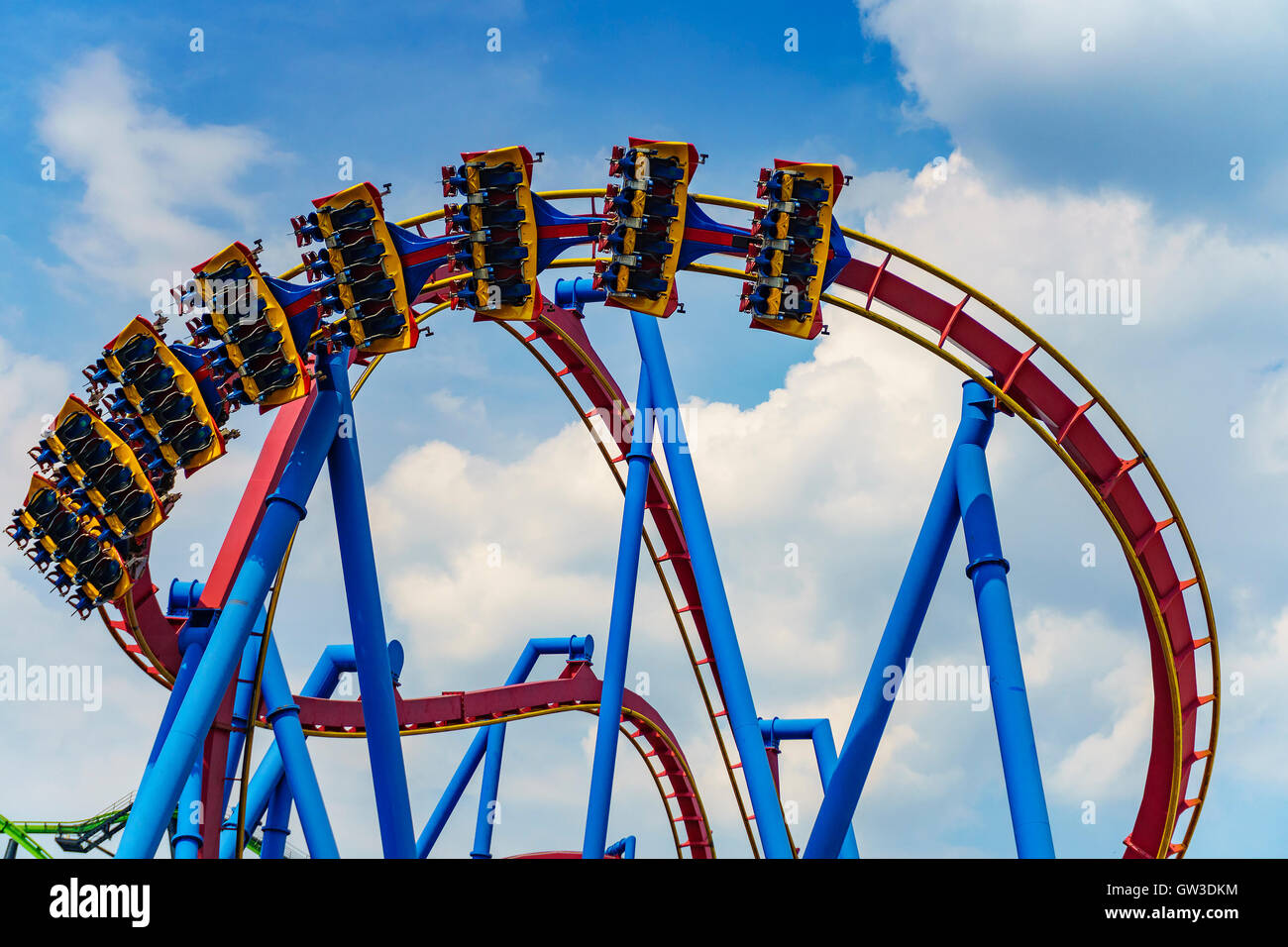 La hermosa Six Flags Adventure Nueva Jersey - Estados Unidos de América Fotografía de stock -