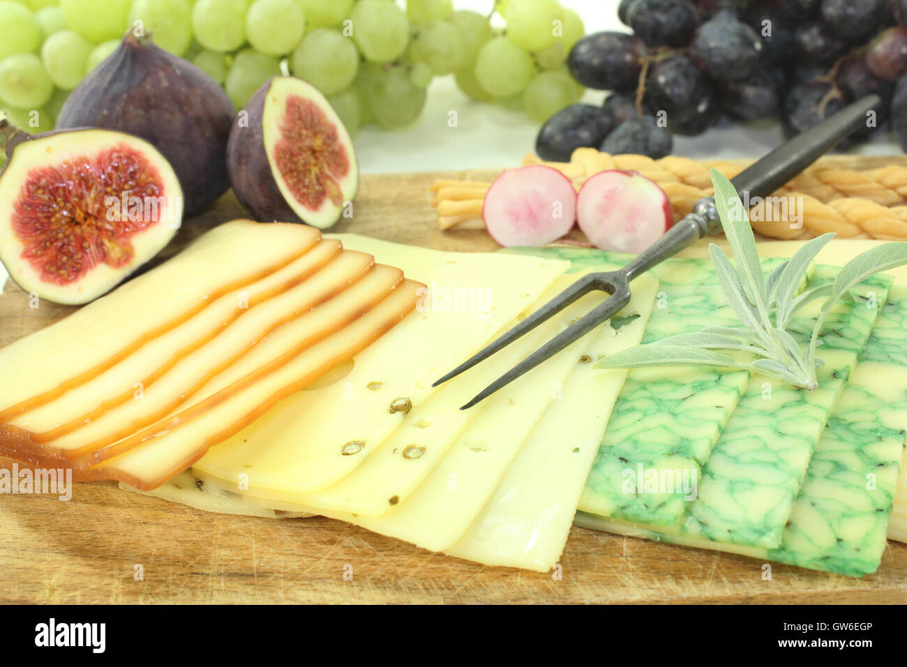Plato de queso Foto de stock