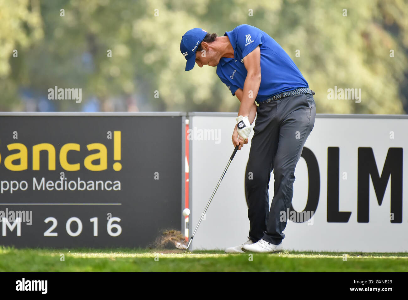 En Monza, Italia. El 17 de septiembre de 2016. del jugador de golf italiano Renato PARATORE en el 73 italianos Abierto de Golf 2016. Crédito: Federico Rostagno/Alamy Live News Foto de stock