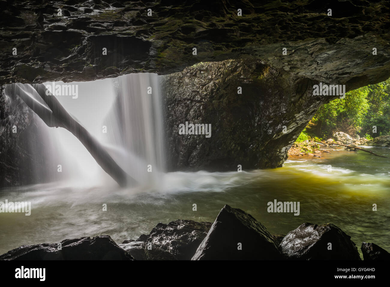 Purling Brook Falls Foto de stock