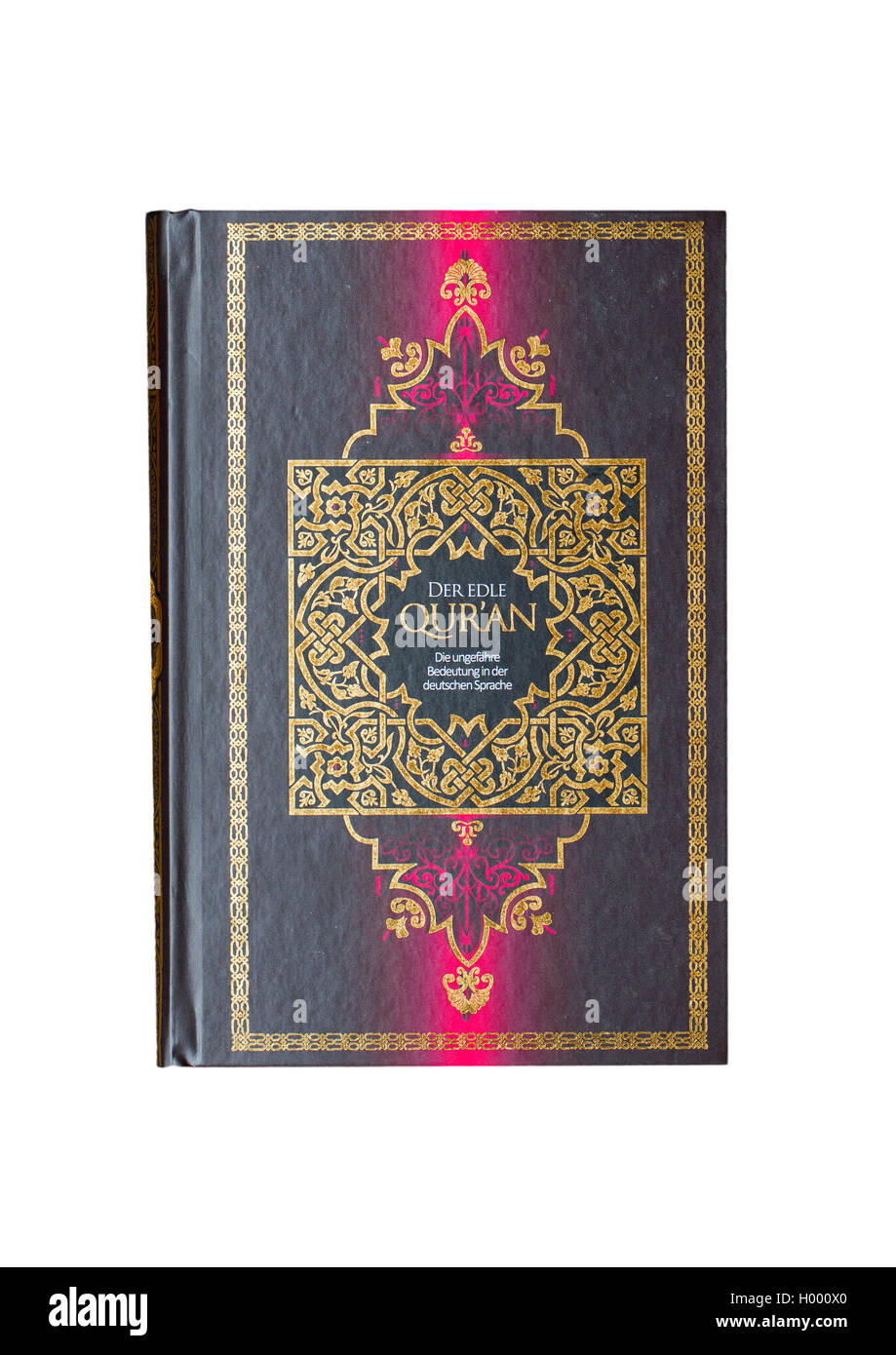 Libro Corán, el Noble Corán, el Corán, el libro sagrado del Islam, edición en alemán Foto de stock