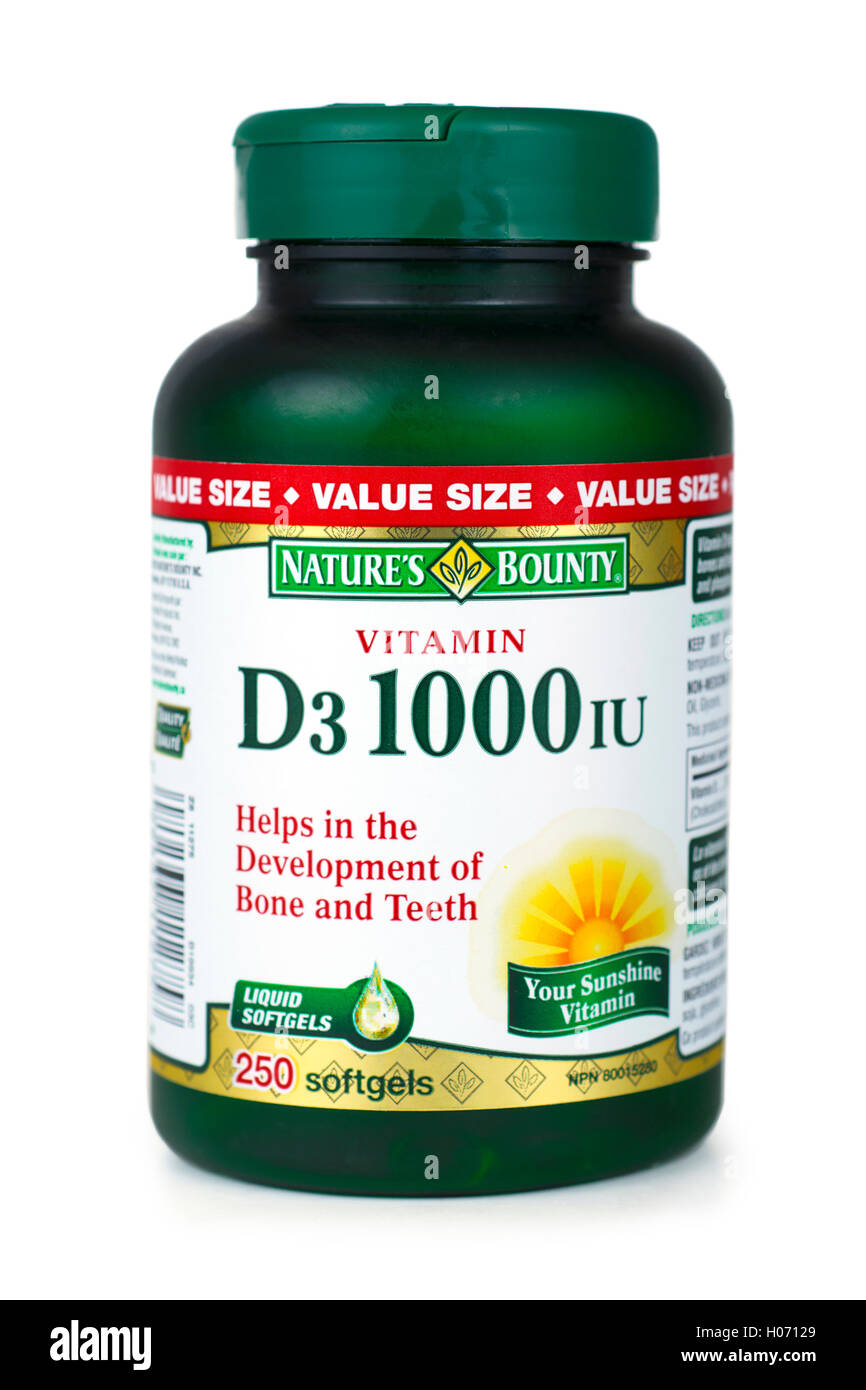La vitamina D, vitamina D3 Foto de stock