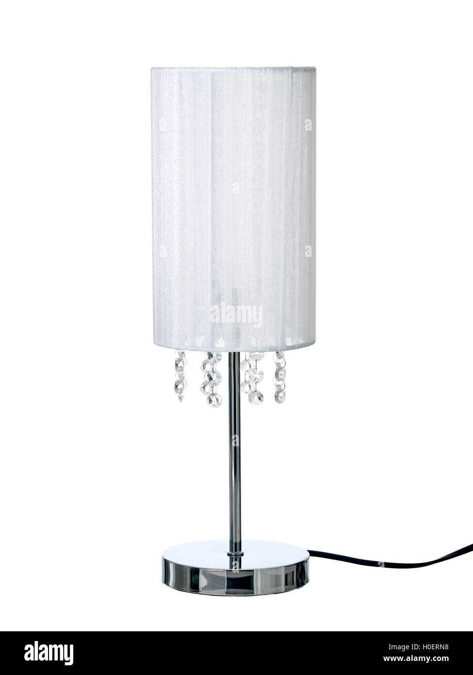 Lámpara de escritorio, aislado en un fondo blanco puro Foto de stock