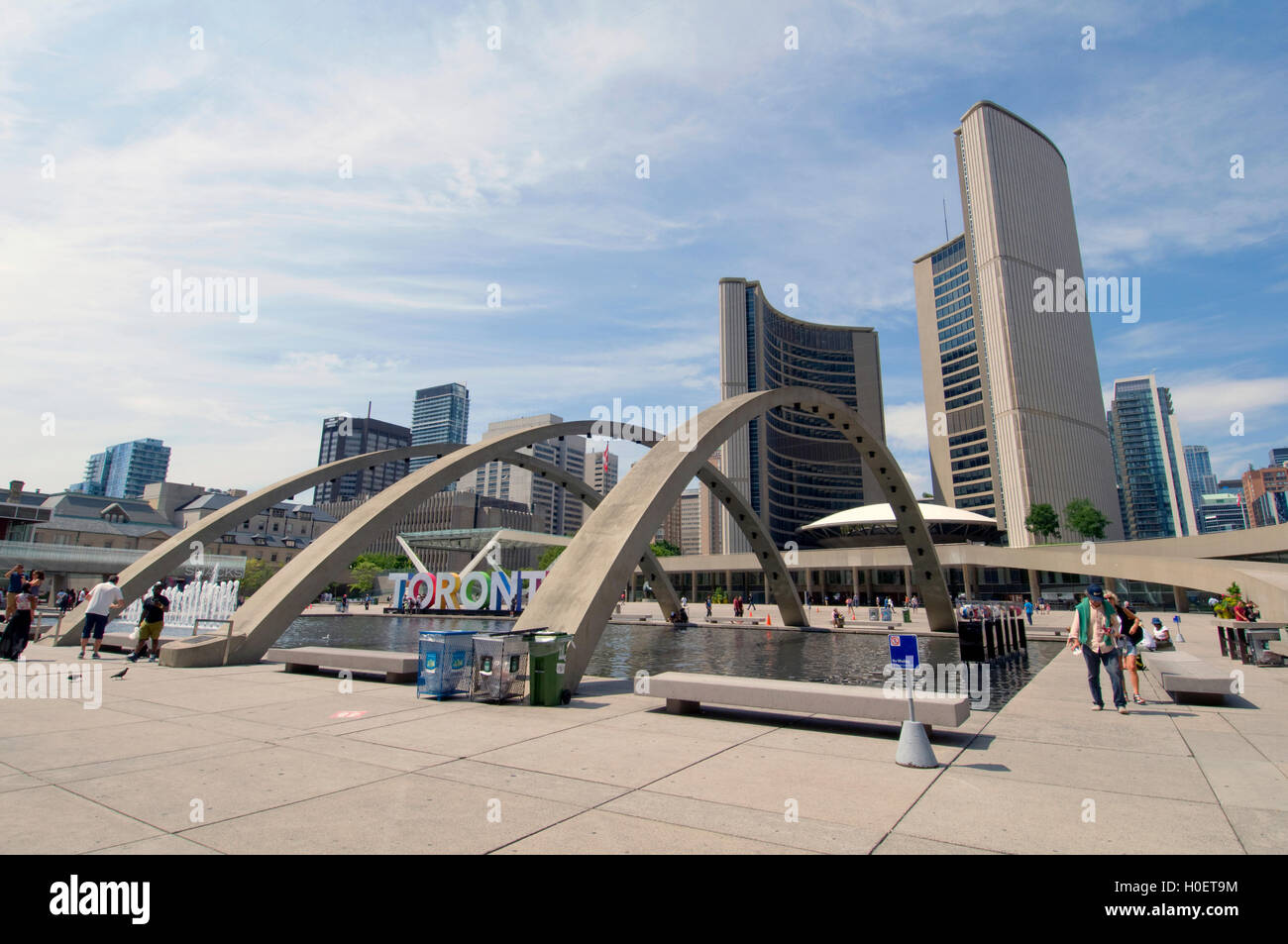 Toronto City Hall en Ontario, Canadá Foto de stock