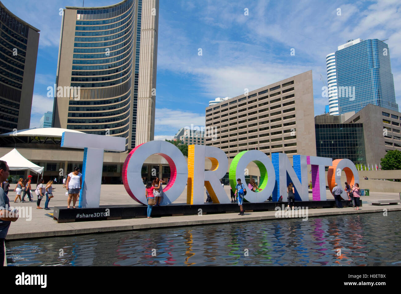 Toronto City Hall en Ontario, Canadá Foto de stock