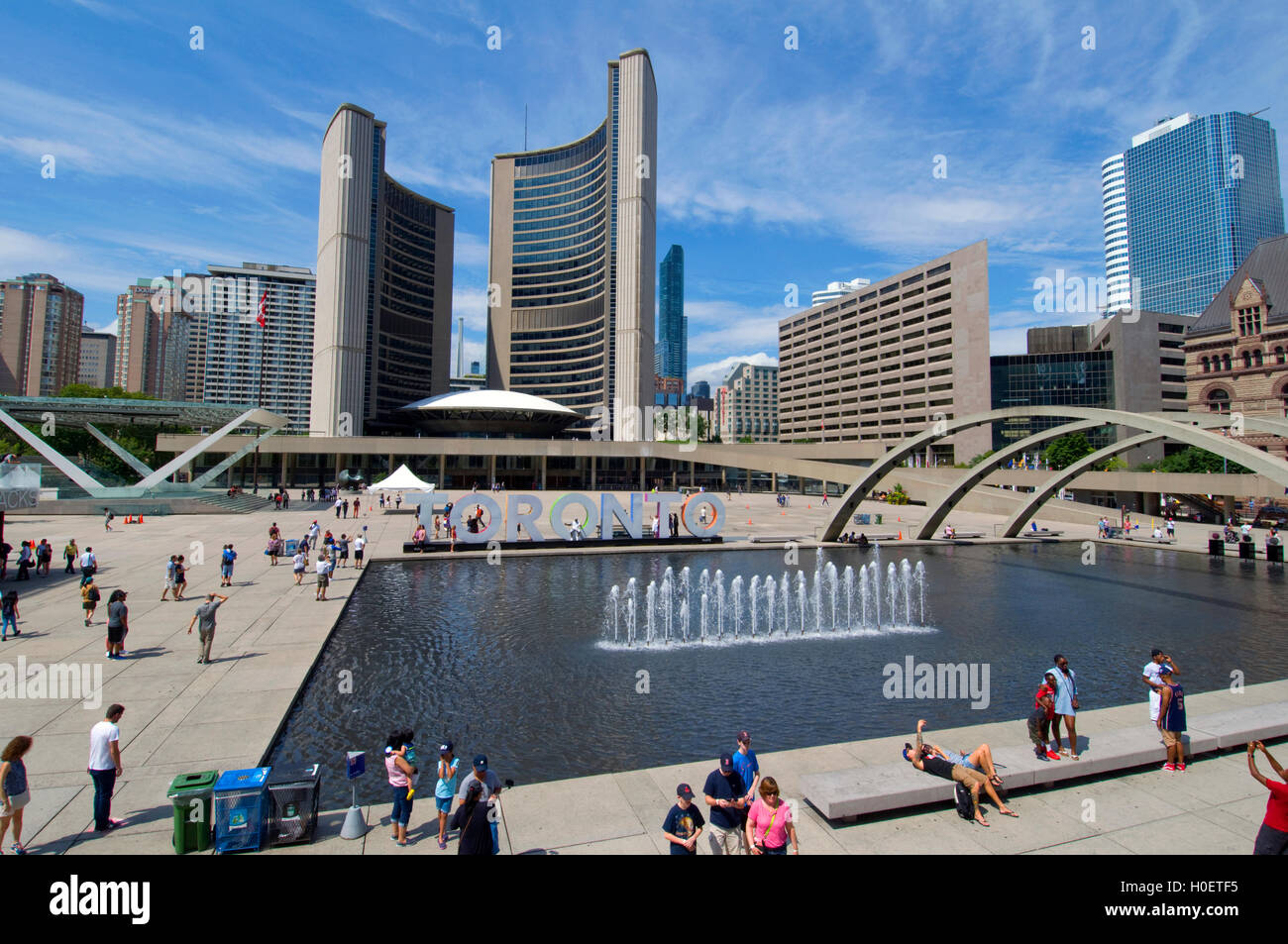 Toronto City Hall en Ontario, Canadá Foto de stock