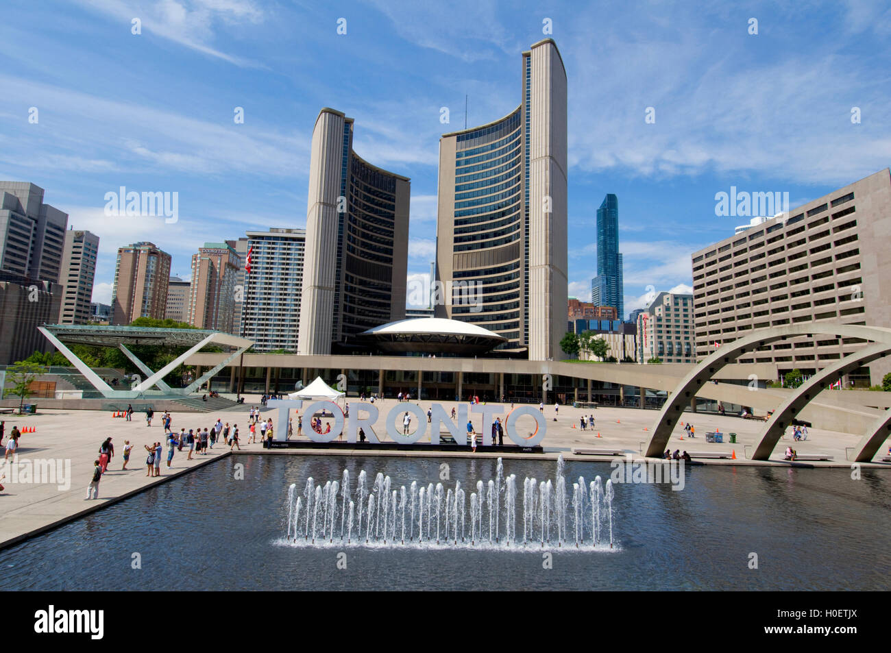 Toronto City Hall en Ontario, Canadá Foto de stock