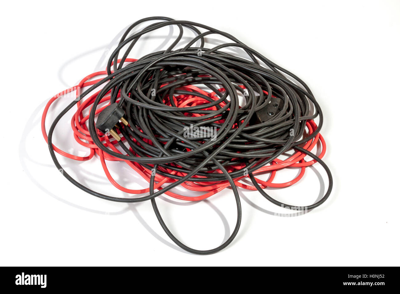 Extension cables Imágenes recortadas de stock - Alamy