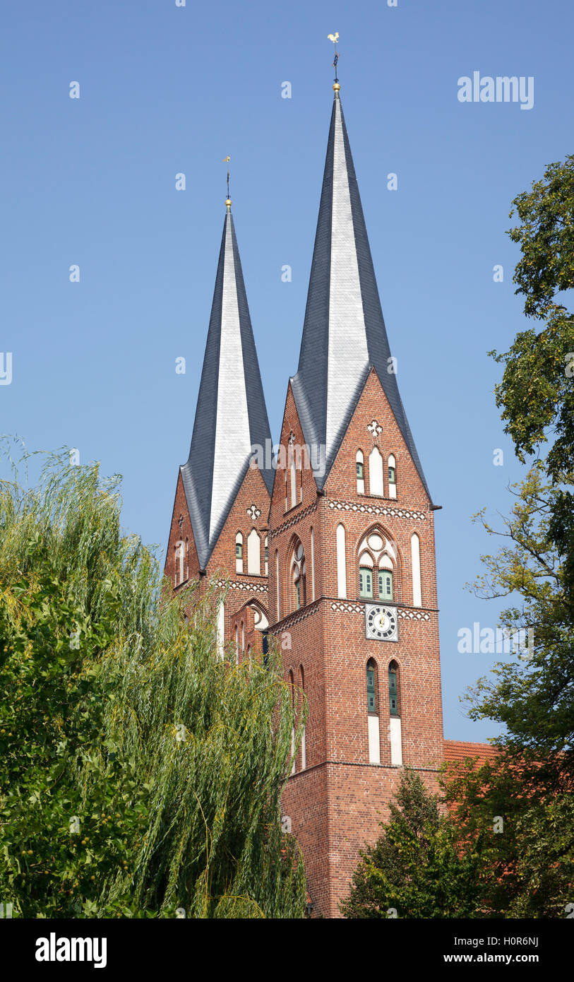 Iglesia - Klosterkirche St. Trinitatis Sankt Trinitatis, a Neuruppin, Brandenburgo, Alemania Foto de stock