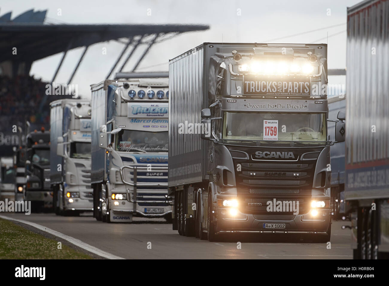 ADAC Truck Grand Prix 2016, Nurburgring Race Track, Nürburg, Renania-Palatinado, Alemania Foto de stock