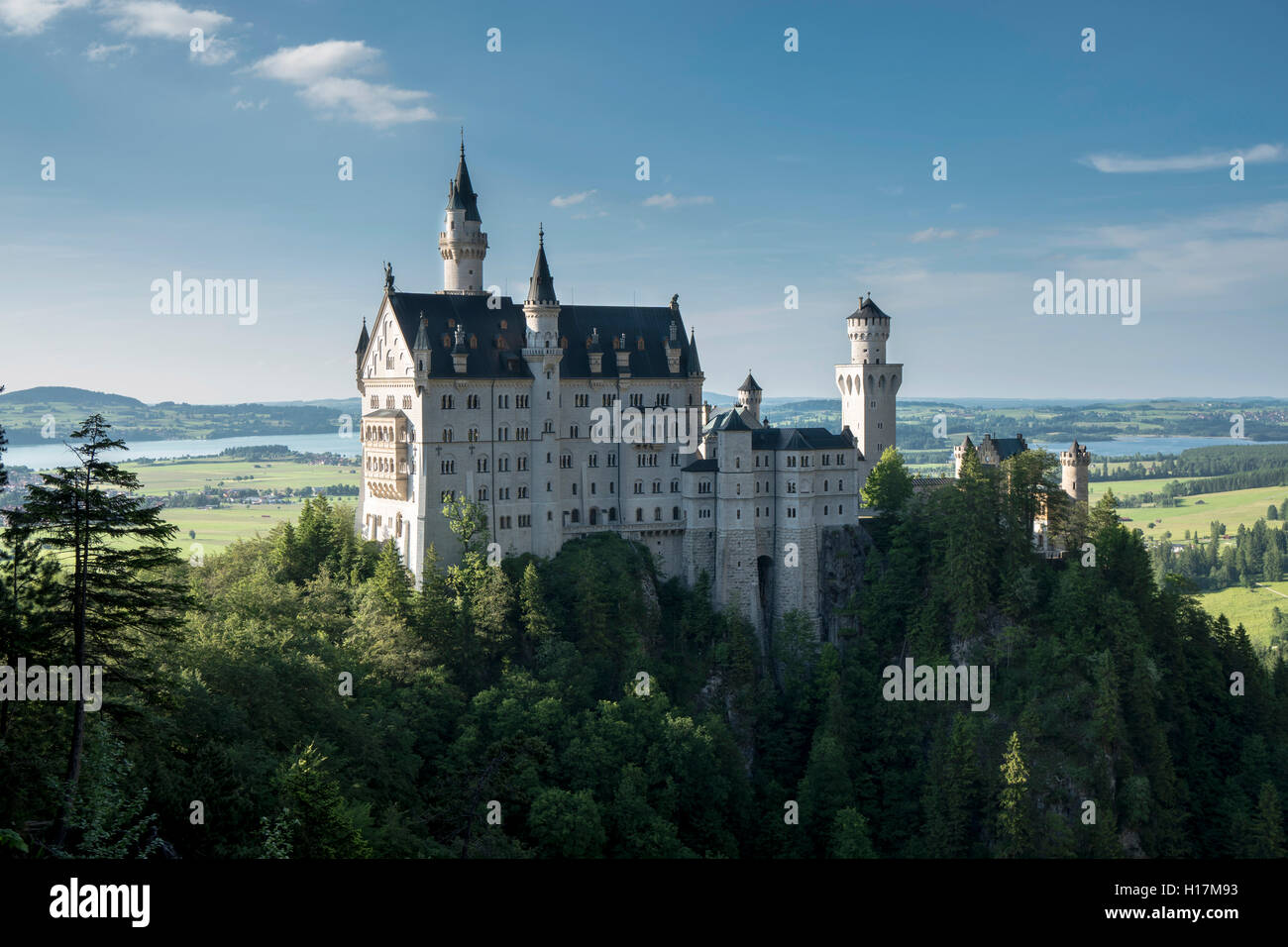 Castillo de Neuschwanstein Schwangau, Baviera, Alemania Foto de stock