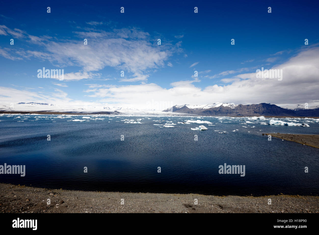 Laguna glaciar Jokulsarlon Islandia Foto de stock