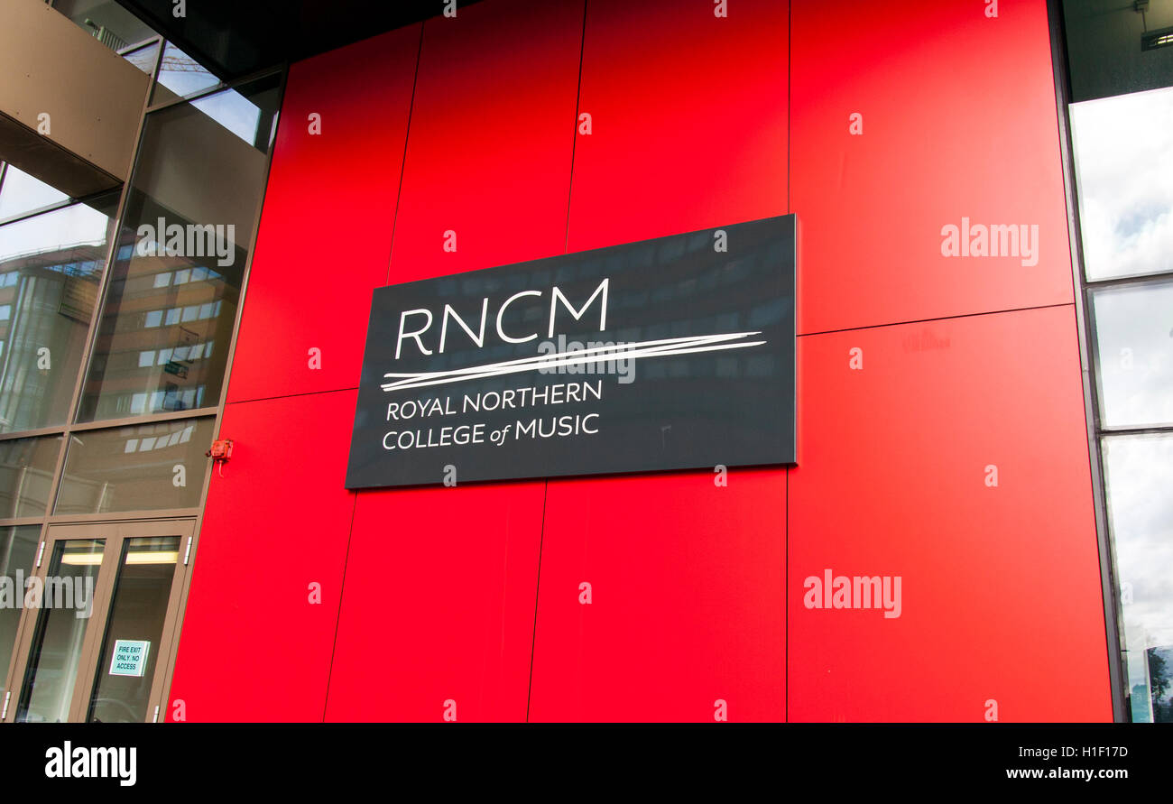 RNCM Nothern Royal College of Music de Manchester Foto de stock