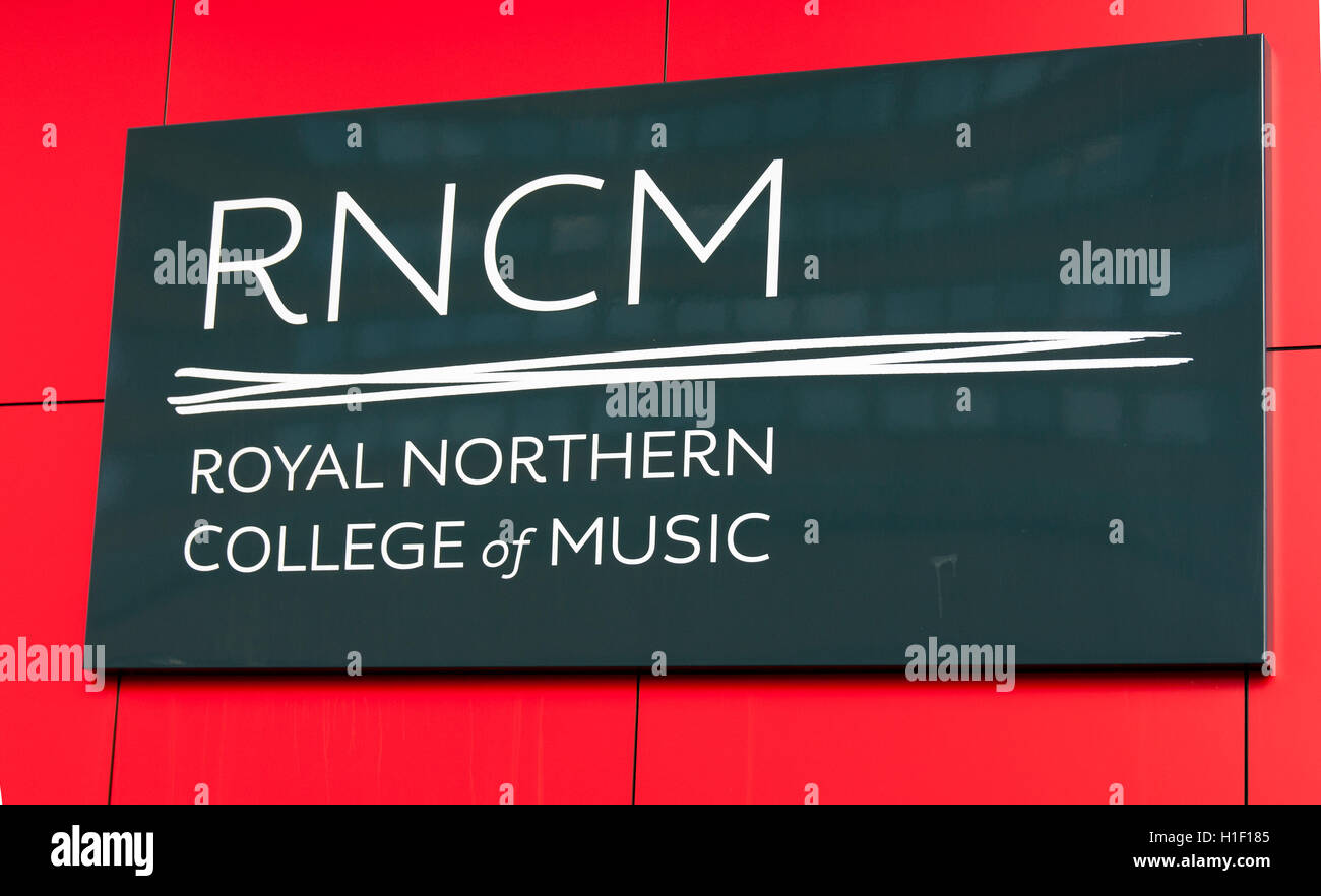 RNCM Royal Northern College of Music Foto de stock