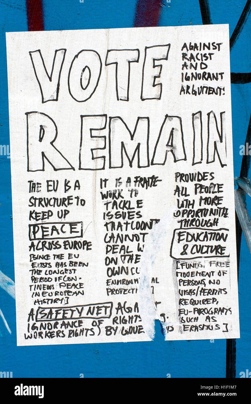 Votación permanecen Poster Foto de stock