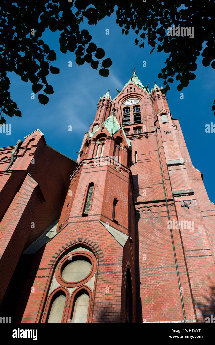 Noruega, Bergen, UNECSO Ciudad Patrimonio de la humanidad. La iglesia de Saint John Johanneskirken aka. Foto de stock