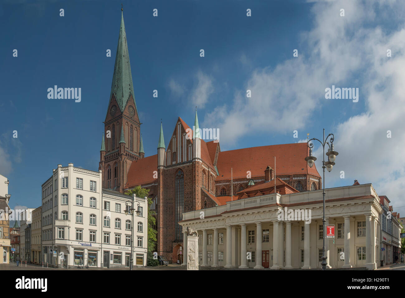 Catedral de Schwerin, Schwerin, Mecklenburg-Vorpommern, Alemania Foto de stock