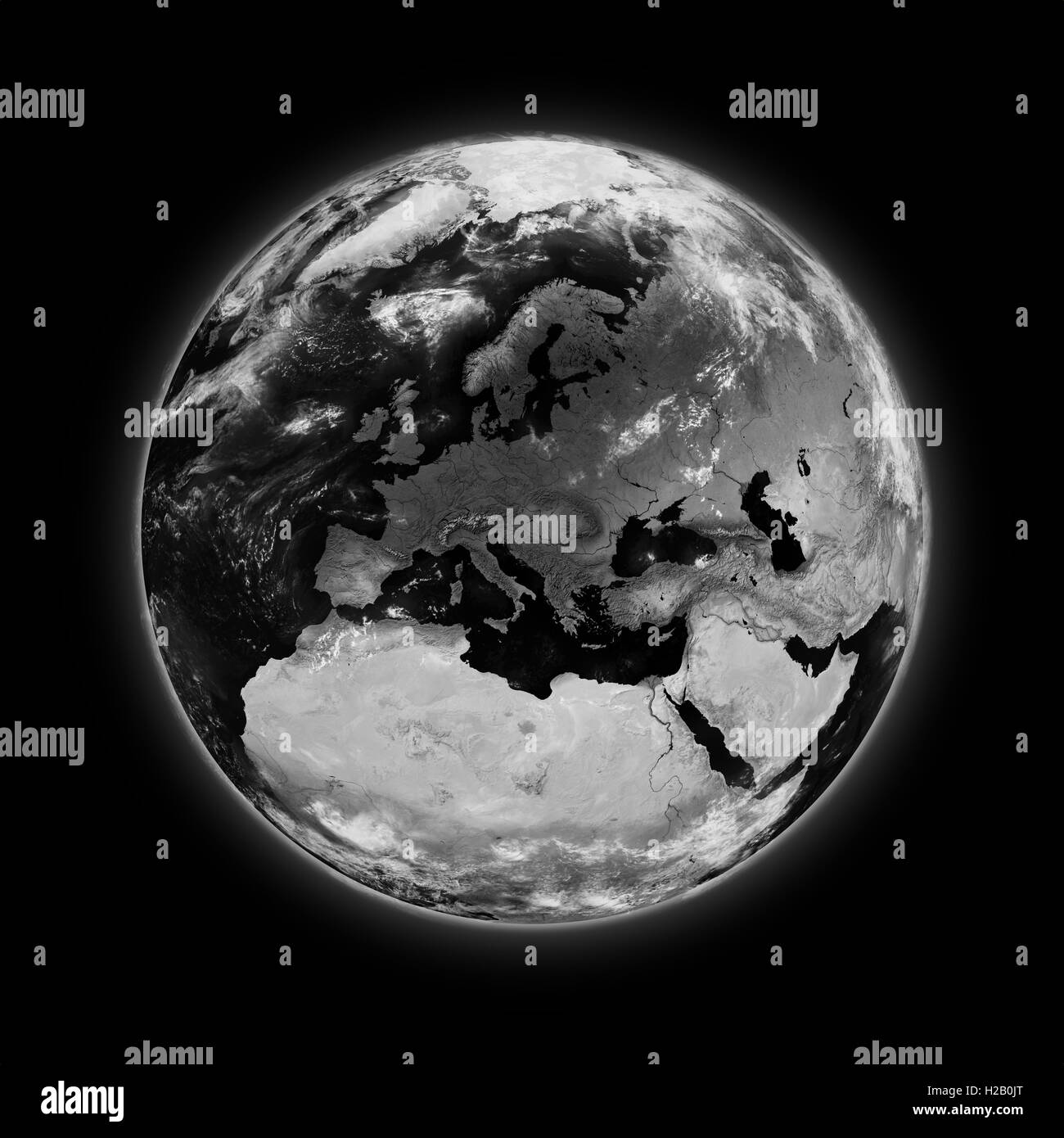 Europa en el tierra oscura Fotografía de stock Alamy