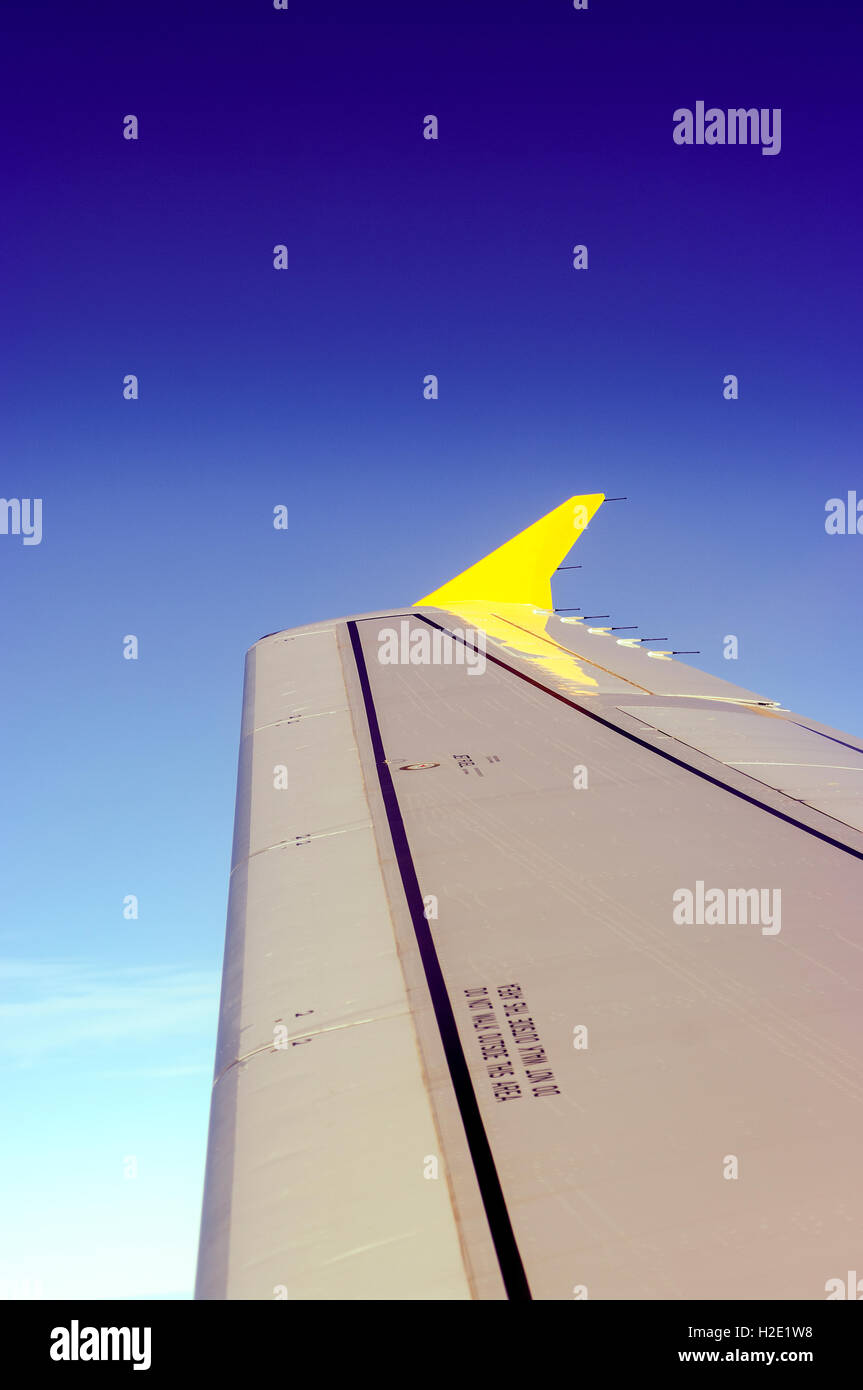 El winglet de un Airbus A320 Foto de stock