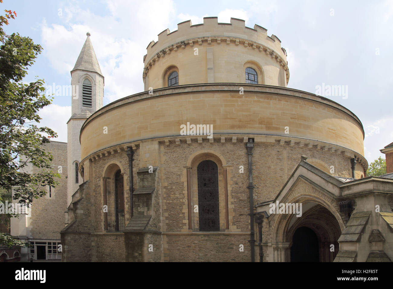 La iglesia del Temple en el oriente y la Inner Temple de Londres
