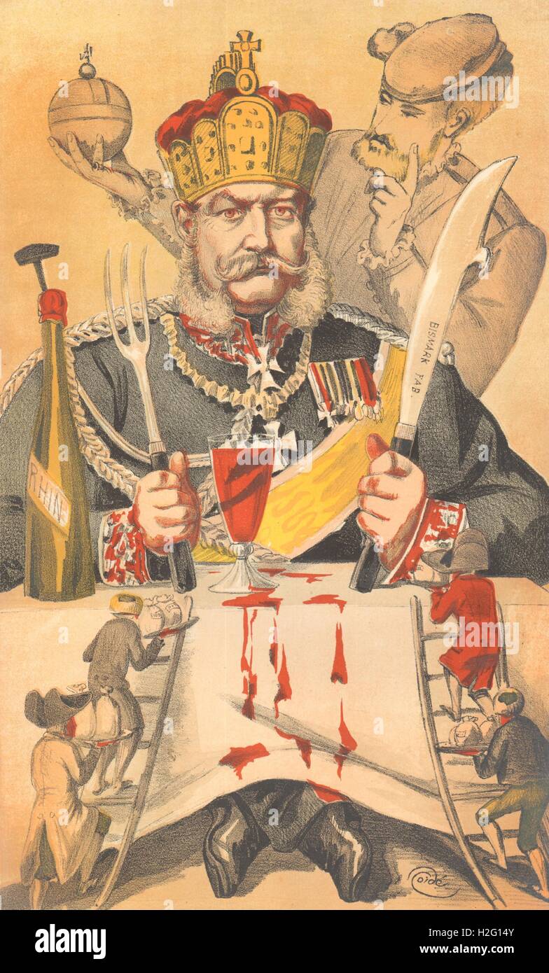 SPY CARTOON. William Frederick Louis, Rey de Prusia, "Les Man..". Alemania. 1871 Foto de stock