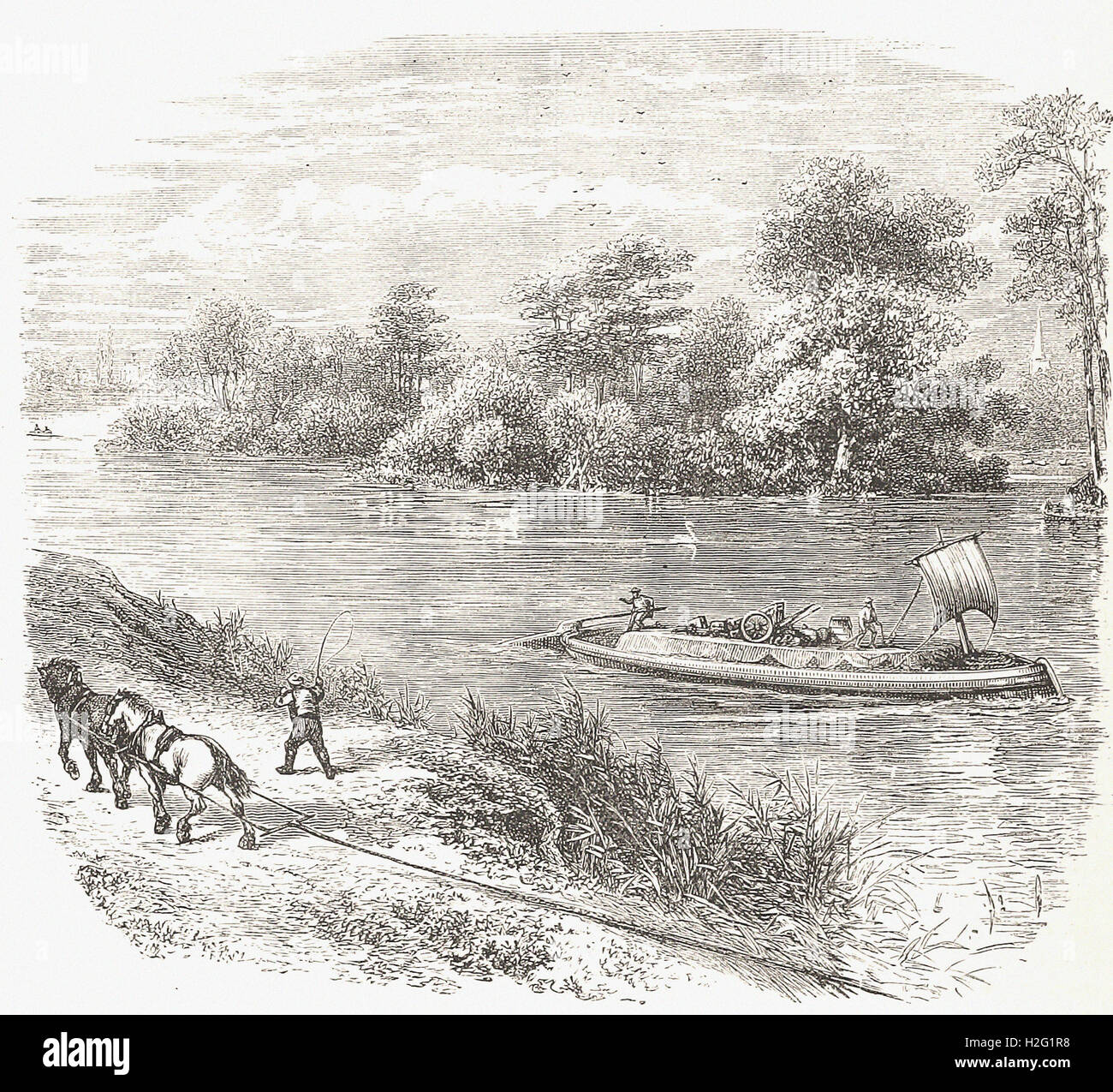 Carta Magna - Isla de 'Cassell's ilustra la historia universal' - 1882 Foto de stock