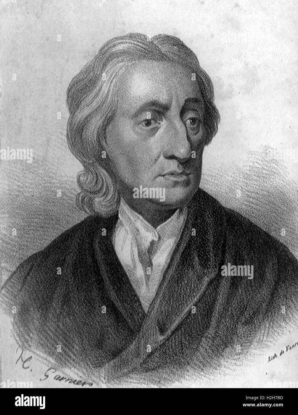 John Locke, filósofo y médico Foto de stock
