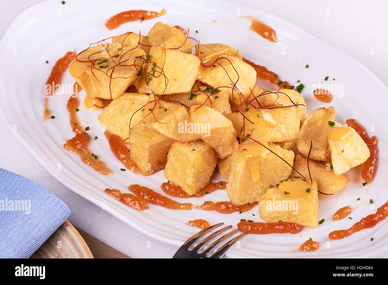 Patatas bravas Foto de stock