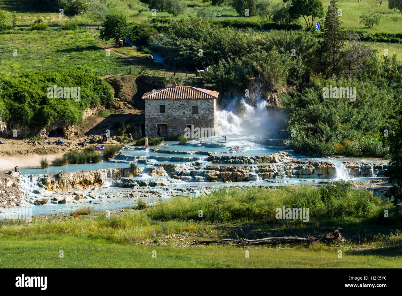 Las termas de Saturnia Therme, Saturnia, Toscana, Italia Fotografía de