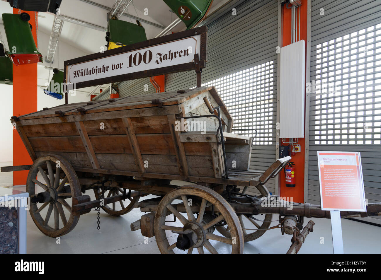Wien, Viena: Rautenweg vertedero , '48 - Museo , denegar el camión de 1900 22, Wien, Austria Foto de stock