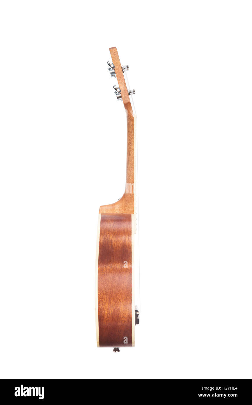 Vista lateral del clásico ukelele guitarra hawaiana Fotografía de stock -  Alamy