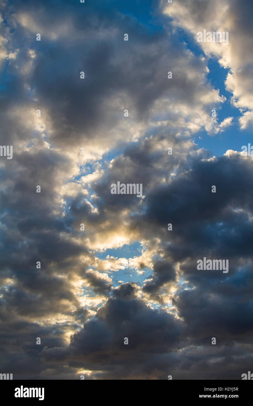 Cielo cubierto con sky Foto de stock