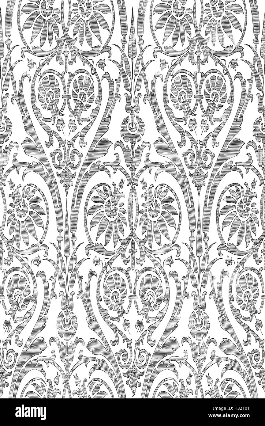 dibujados a mano de damasco a rayas perfecta vector de fondo para fondos para invitaciones