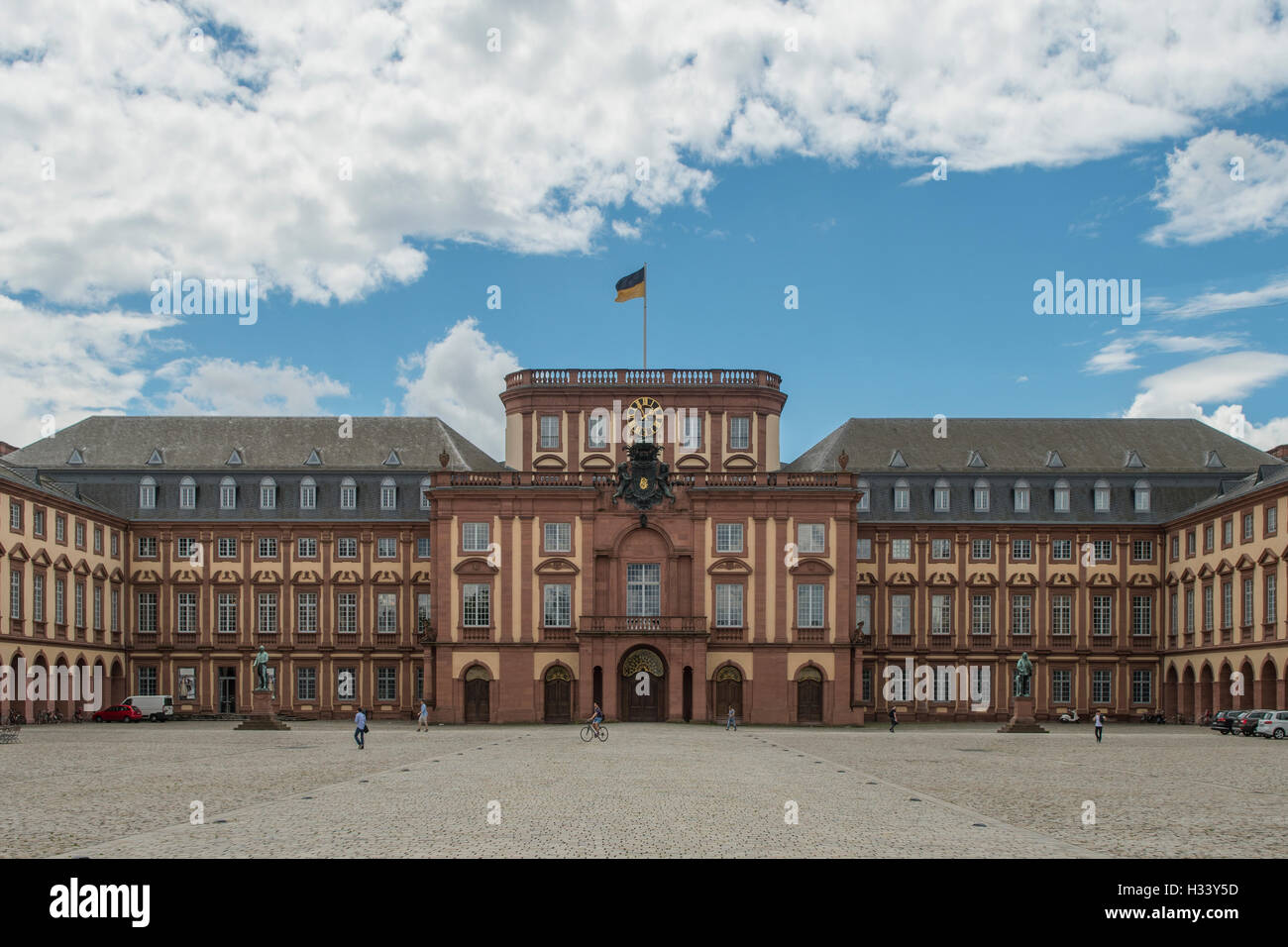 Universidad Schloss, Mannheim, Baden-Wurttemberg, Alemania Foto de stock