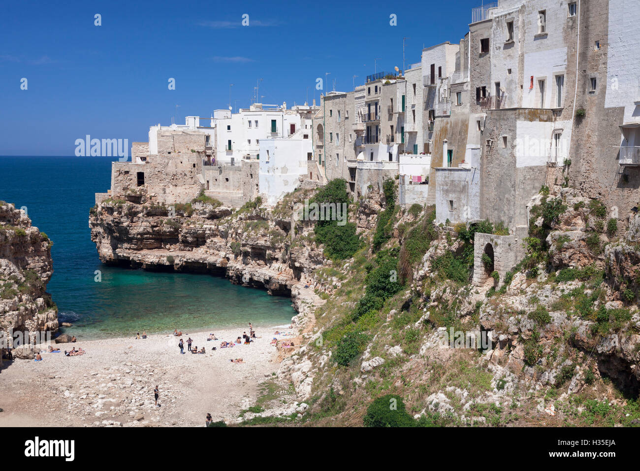 Polignano a Mare, distrito de Bari, Puglia, Italia Foto de stock