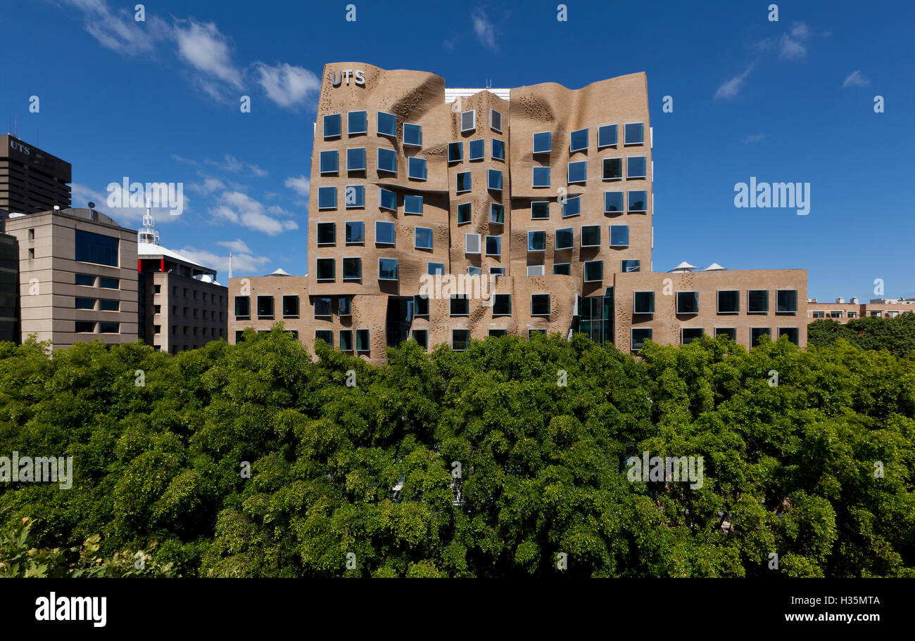 Dr. Chau Chak Wing Building, Universidad de Tecnología, Sydney, Australia. Foto de stock