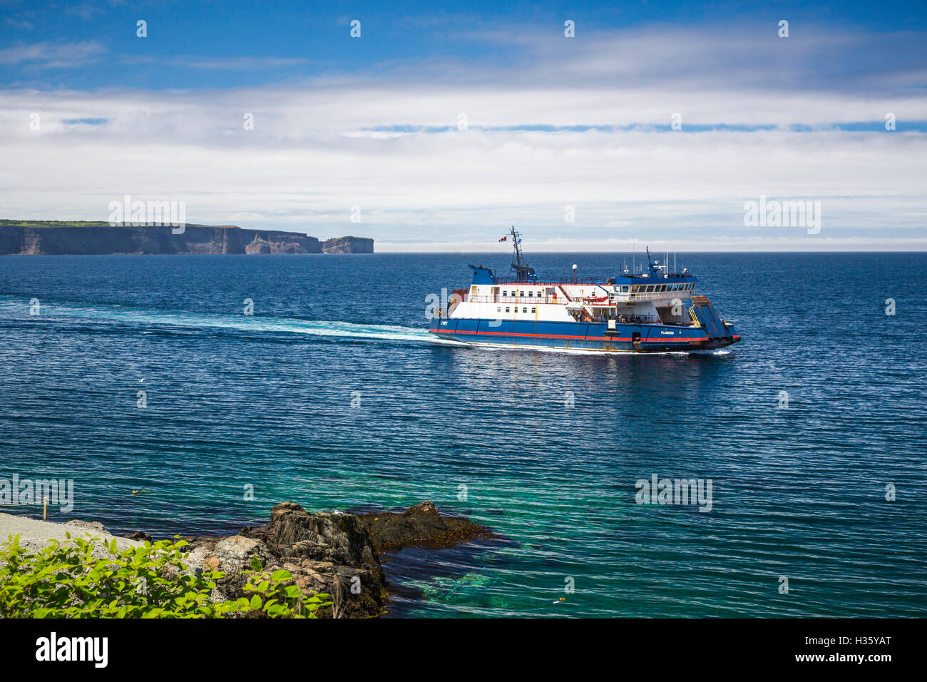 La campana Island Ferry barco en Portugal Cove, Terranova y Labrador