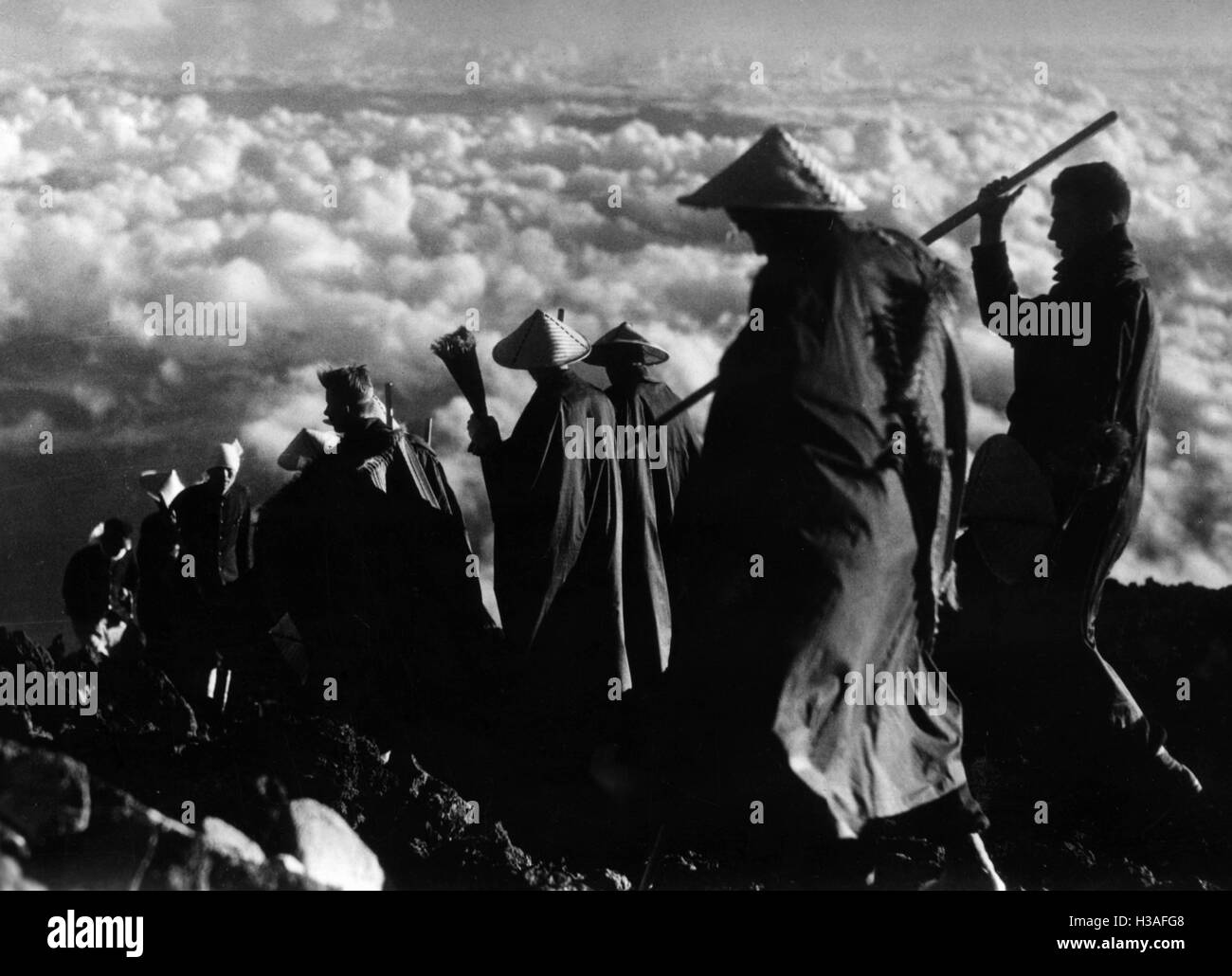 Delegación de HJ en el Fuji, 1938 Foto de stock