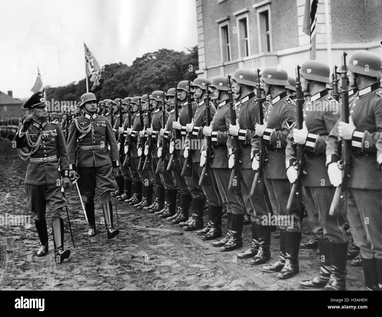 Celebración con motivo del cambio de nombre del Regimiento de la Guardia de Berlín de 1939. Foto de stock